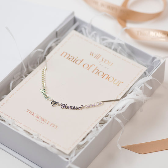 Maid Of Honour Necklace Proposal
