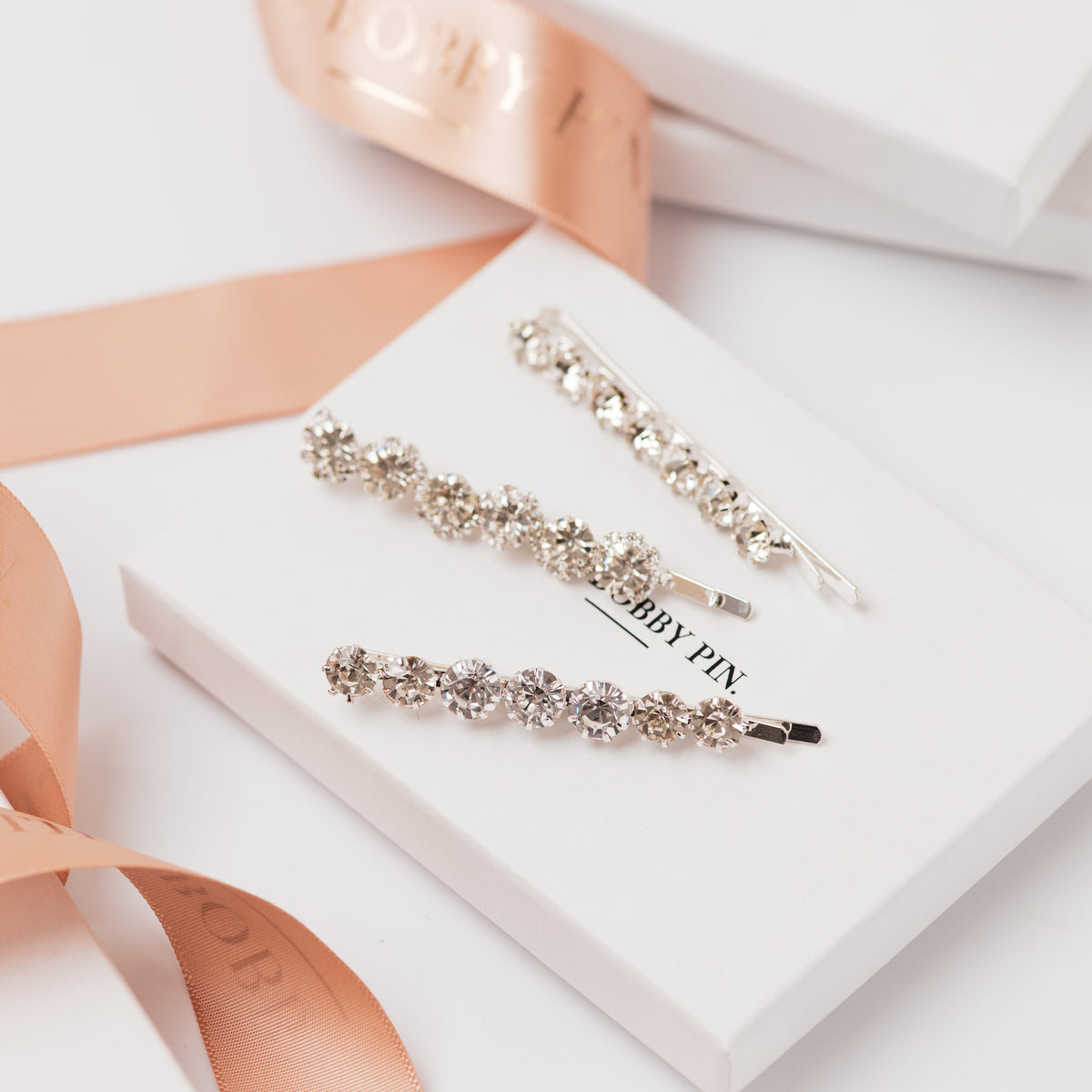 Roxanna - Silver Bridal Hair Pins – The Bobby Pin