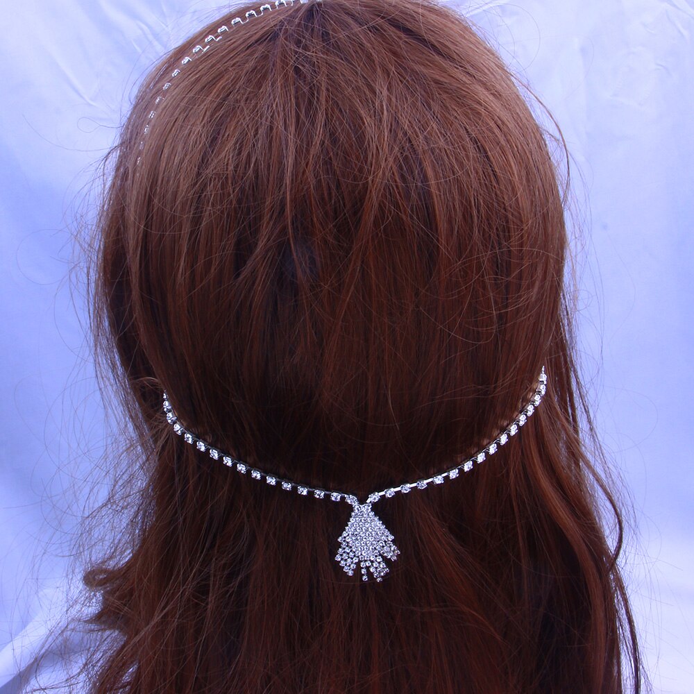 Load image into Gallery viewer, Crystal Hair Chain Headband
