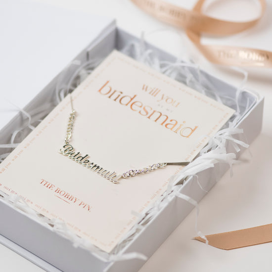 Load image into Gallery viewer, Bridesmaid Necklace Proposal
