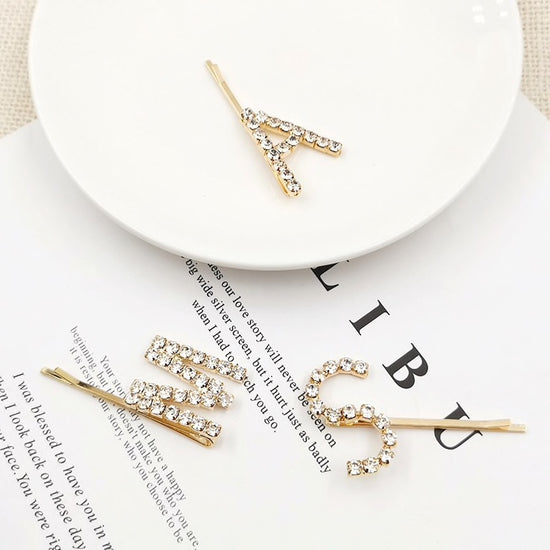 Floral Rhinestone Hair Pins - Dainty Rhinestone Blossom Hair Pin Set of 5 - Style #904 Gold (As pictured Floral Rhinestone Hair Pins - Dainty Rhinestone Blossom Hair Pin Set of 5 - Style #904 Gold (As pictured