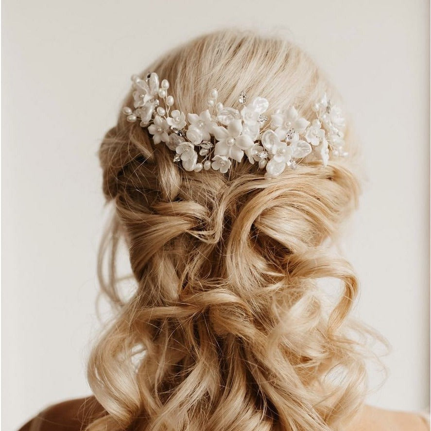 Nicole - Silver Bridal Hair Comb – The Bobby Pin